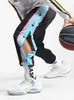 Running Sports Trousers Mens Basketball Soccer Training Fullocening Buttondown Pants Loose Sidoopening Men 240228