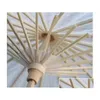 Umbrellas Bridal Wedding Parasols White Paper Umbrellas Beauty Items Chinese Mini Craft Umbrella Diameter 60Cm Drop Delivery Home Gard Dhg7F