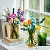 Bloki bukiet Wildflower kompatybilny 10313 sztuczne kwiaty Konstruktor Botaniczny kawałek na rocznicę urodzin Dostawa Dhow6