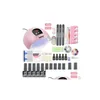 Nail Art Kits Manicureset voor nagelkit 80 W UV-lampdroger met boormachine 10 stuks Gellak Losweken Tool Drop Delivery Gezondheid Schoonheid N Dh96O