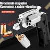 Gun Toys 1pc New Ghost Switch-Gun Folding Alloy Left Wheel Metall Model Wheel Simulation Toy Soft Gun With Plastic Bullets YQ240307