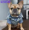 Köpek Giyim Pet Giysileri Denim Ceket Jean Nefes Alabilir Köpek Giyim Kıyafetleri Küçük Büyük S Chihuahua Fransız Bulldog 2209097352276