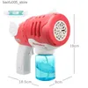Novelty Games Baby Bath Toys Childrens Manufacturing Automatic Bubble Machine Toy Walking Pet Electric Bubble Blower Summer Outdoor Cable Walking Toy Q240307