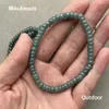 Lösa ädelstenar grossist naturliga sjön grön jadeite 2.5-3 5mm släta rondelle pärlor för att göra smycken diy armband halsband