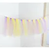 Table Skirt Tutu Skirts High Chair Decor Kids Birthday Decoration Baby Shower Favors Tableware Party Supplies 91x35cm