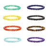 Bracciale con perline in pietra naturale ametista occhio di tigre per donna uomo 6 mm perline fascino elastico guarigione Reiki Yoga meditazione gioielli D Dhtsp