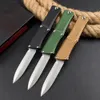 Top Quality H3401 High End AUTO Tactical Knife D2 Stone Wash Blade CNC Aviation Aluminum Handle Outdoor Camping Hiking EDC Pocket Knives with Nylon Bag