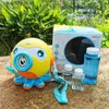 Nowate Games Baby Bath Toys Octopus Bubble Maszyna to automatyczny generator bąbelków dla dzieci z 3 butelkami mieszanki używanej do wewnętrznego i zewnętrznego Q240307