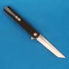 New M3051 Flipper Folding Knife D2 Stone Wash Tanto Point Blade CNC Micarta with Steel Sheet Handle Ball Bearing Washer Outdoor EDC Pocket Knives