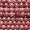 Loose Gemstones Meihan Wholesale Amazing Genuine A Pink Thulite American Round Stone Beads For Jewelry Making Design DIY Bracelet