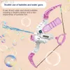 Gun Toys 2 in 1 Electric Automatic Bow and Arrow Automatic Bubble Gun and Launcher Water Gun Soap Bubble Machine Kids Toy Water Gun Gift YQ240307