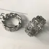 VAF Iced Out Hip Hop Round Cut Diamond Ring Cring Elmancement Lab Lab Lab