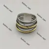 David Yurma Armband Designer Ringe Neuer DY Twisted Ehering für Frauen Weihnachtsgeschenk Diamanten Sterling Silber Dy Ring Männer 14K Vergoldung Weihnachtsschmuck 245