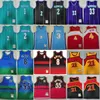 Retro Basketbol Steve Smith Jersey 8 Chris Paul 3 Spud Webb 4 Dikembe Mutombo 55 Tyrone Muggsy Bogues 1 Larry Johnson 2 Alonzo Mourning Mor Yeşil Gerileme