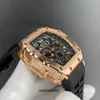 Watches For Mens Mechanical Watch Richa Milles Luxury Wine Bucket Richas Rm1103 Series Automatic Rose Gold Tape Wrist Leisure Sport High quality
