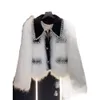 24冬の新しいスタイルの有名人マオトップスモールフレイラント風の模倣他のファッションファーコート女性155970