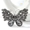 Broches pour femmes antique grande broche papillon Corsage cristal diamant papillons broches pour dame bijoux de mode