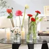 Clear Vases for Centerpieces Flower Vase Glass Cylinder Room Decor Tables Home Decoration Float Candles Weddings Garden 240301