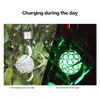 Другое светодиодное освещение Светодиодные лампы на солнечной батарее Подвесной шар 7 меняющих цвет садовых фонарей Открытый пейзажный газонный светильник Настенный светильник Dhetv