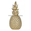 Decoratieve Objecten Beeldjes Scandinavische Stijl Hars Goud Ananas Home Decor Woonkamer Wijnkast Etalage Ambacht Luxe Ta Dhl3G