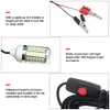 12V LED 낚시 조명 100W IP68 유혹 물고기 파인더 램프 108 LED 2835SMD는 새우 오징어 크릴 4 색 수중 조명 240227