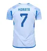 2023 camisetas de fútbol fanáticos versión del jugador PEDRI ANSU GAVI FATI FERRAN TORRES MORATA camiseta de fútbol KOKE AZPILICUETA 2023 ASENSIO 22 23 España hombres y niños kits conjuntos