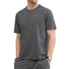 Mens verão algodão topo cor sólida camiseta o-pescoço roupas masculinas plus size m a 5xl 240307