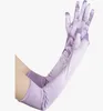 Satin Elastic Colored Women's Gloves Sexy Evening Performance Velvet Wedding Gloves