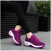 Novos homens mulheres sapatos caminhadas correndo sapatos planos sola macia moda roxo branco preto confortável esportes bloqueio de cor q67 gai usonline