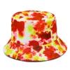 Ball Caps Lente/zomer Zonnescherm en Zonnebrandcrème Hoed Inkt Tie Dyed Straat Dubbelzijdig Kom Koreaanse Editie Trendy Merk Visser