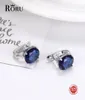 925 Sterling Silver Earrings Gemstone Sapphire Clip Earring039s Fashion Jewelry Blue White Lab Diamond Wedding Earrings 2204299046151