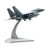 1 100 Escala F 15E Modelo de avião de combate em miniatura requintada para decoração 240223