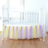 Jupe de Table Tutu, décor de chaise haute, décoration d'anniversaire pour enfants, cadeaux de réception-cadeau pour bébé, vaisselle, fournitures de fête, 91x35cm