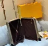 Bavul üst düzey taşınabilir çekme çubuğu kutusu moda kapasitesi boş zaman seyahati haddeleme bagaj trolley cas