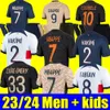 2023 2024 voetbalshirts maillot de foot MBAPPE KANGIN M.ASENSIO G.RAMOS KOLO MUANI UGARTE Parijs voetbalshirt 23 24 FABIAN psgs O.Dembele Heren Dames kindertenue thuis 4e