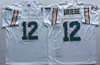 Voetbal Dan Marino 13 Griese 12 Csonka 39 Jersey groene en witte kleur Gepensioneerde heren gestikte truien maat M-XXXL