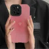 Pochettes de téléphone portable mignon dégradé rose amour coeur coque de téléphone pour 11 Pro Max Max antichoc couverture en silicone souple H240307