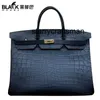 Äkta läderhandväska LBLACK Crocodile Skin Mist Face Plus Size 40 Pack Handbag High End Luxury