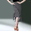 Stage Wear Latin Dance Clothing Adult Female Cha-cha Pointe Rumba Modern Skirt Sexy Short