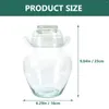 Storage Bottles Glass Pickle Jar Commercial Food Sealed Home Kitchen Restaurant Airtight Large Capacity Household Fermentation