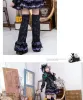 rok Ruibbit Rock Punk Gothic Harajuku Hot Girl Cake Jurk Violet Zacht Meisje Japanse Lolita Kant Minirok + Beenwarmer