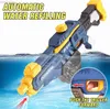 Brinquedos Arma Arma Brinquedos Pistola de Água Elétrica Poderosa Blasters de Água Armas de Esguicho Tanque de Água de Grande Capacidade Verão Piscina Brinquedo Ao Ar Livre Para Crianças 240307