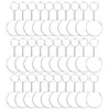 48 72 96 шт. акриловые прозрачные круглые диски набор брелоков прозрачный круглый акриловый брелок-заготовка брелок для DIY Transparent1198N