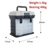 27x17x26cm 4layer Multifunctional Fishing Gear and Bait Storage Tool Box Accessories Tackle Equipment 240307