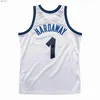 Basketbalshirts Anfernee Hardaway Magics Custom Jersey Orlandos Tracy McGrady Nick Anderson Grant Zwart Blauw Maat S-XXXLH240307