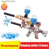 Sable Play Water Fun Gun Toys 2 en 1 Blaster de boule de gel électrique avec 2500 Hydrogel Splatrball jouet pour le jeu d'équipe de tir en plein air adultes enfants pistolets T220907 Q240307