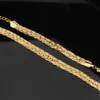 Gold Color Hollow örhängen Halsband Set Fashion Women Dubai Africa Luxury Punk Jeweller Choker Wholesale Accessaries 240320