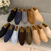 Mode Open Walk Suede LP Sneaker Chaussures Femme Cuir PIANA Chaussure Hommes High Top Slip sur Casual Walking Flats Bottines classiques Designer Robe plate Chaussures de randonnée