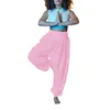 Calças femininas brilhante pvc couro cintura alta bloomers molhado olhar elástico yoga dança calças sissy fetiche perna larga sexy leggings clubwear