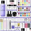 Kits d'art d'ongle Ensemble de gel professionnel avec tondeuses pour tous les vernis à ongles de séchage Accessoires de manucure Poudre acrylique 2024 Drop Livraison DHT15